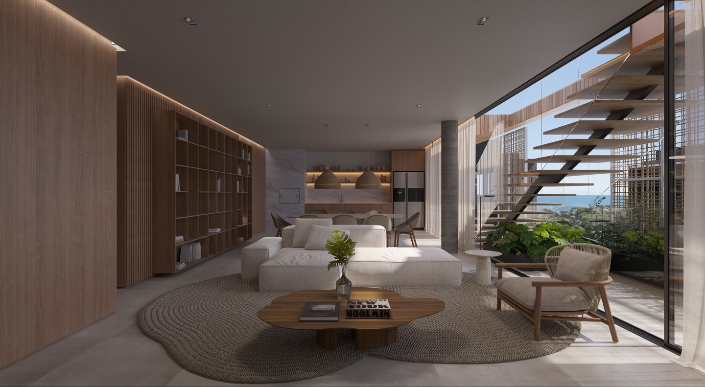 Kariió — Living com escada — Ipê 306