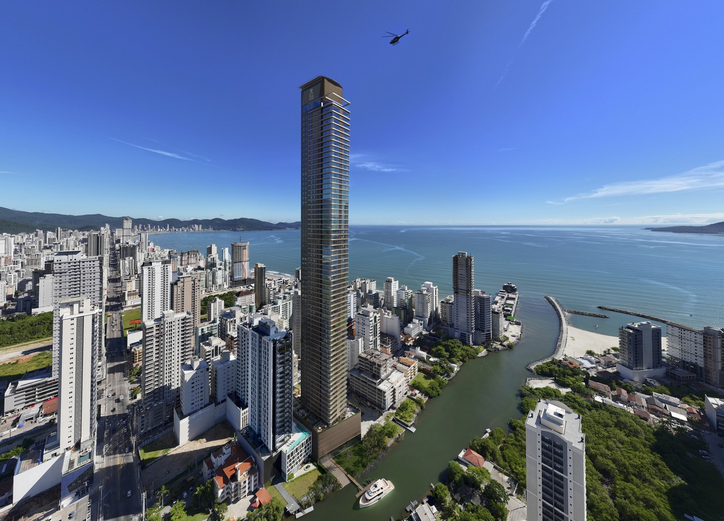Charles II Yacht Royal Home by Okean — vista aérea do empreendimento
