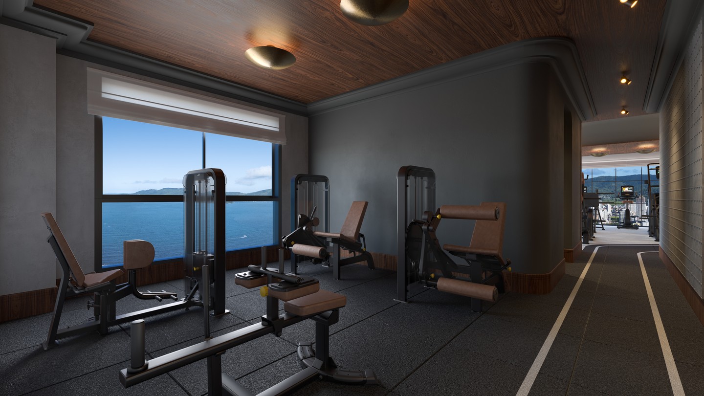 Charles II Yacht Royal Home by Okean — Sala para exercícios