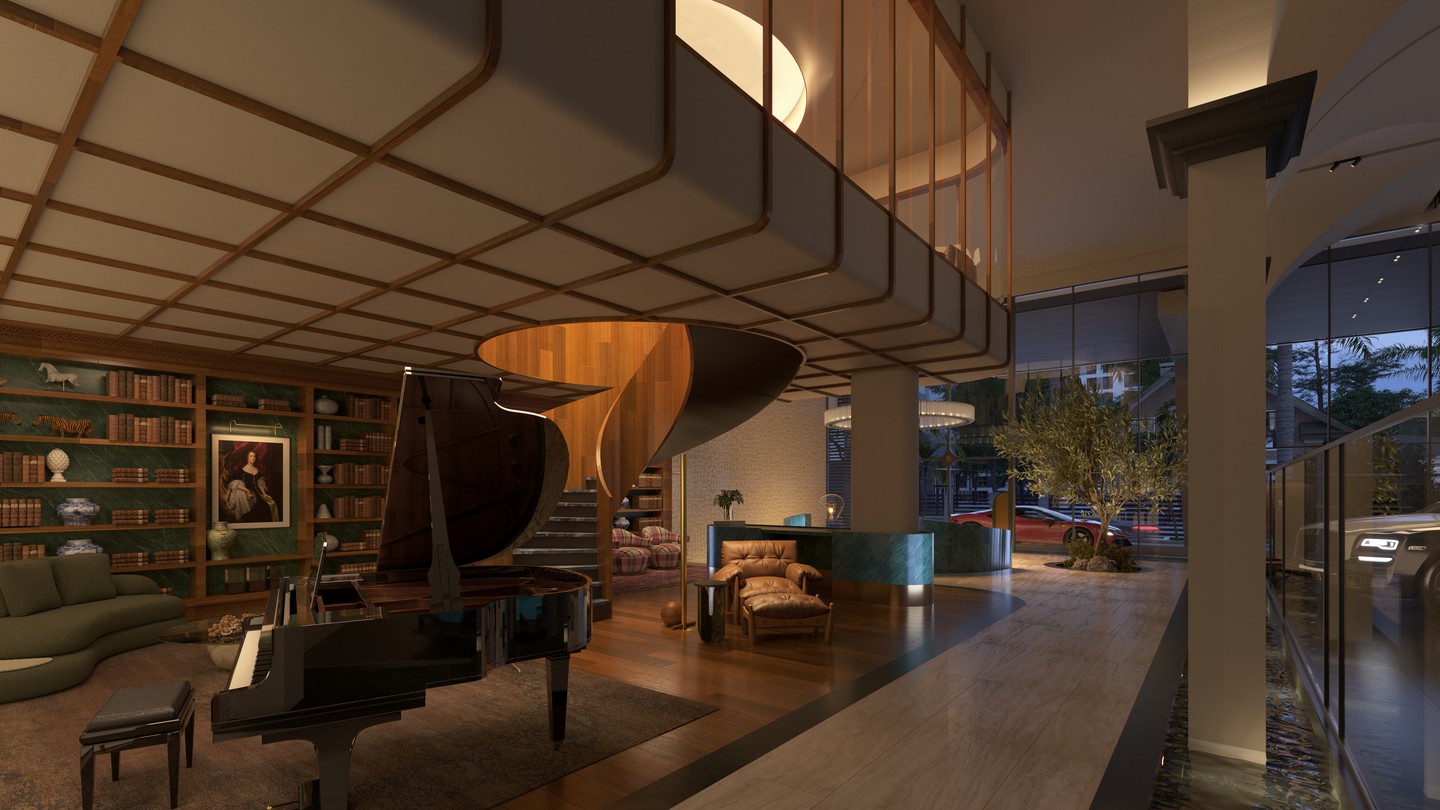 Charles II Yacht Royal Home by Okean — Hall de entrada