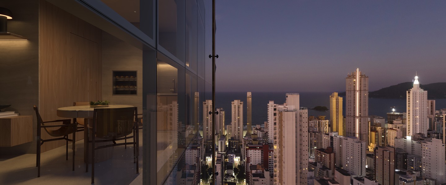 La Città by Pininfarina — Living com vista para o mar