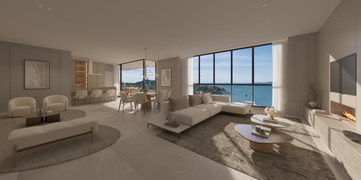 Monticello Residenziale — Living com sacada