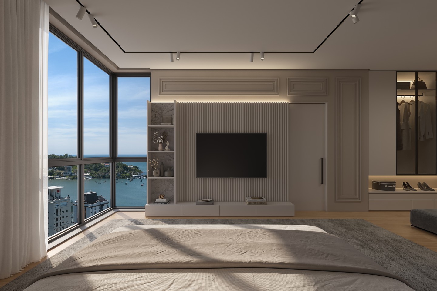 Monticello Residenziale — Suíte do apartamento tipo