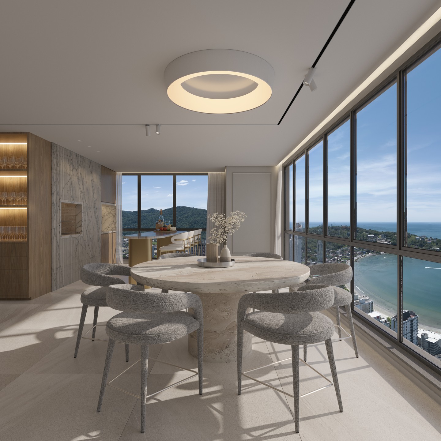 Monticello Residenziale — Living da penthouse