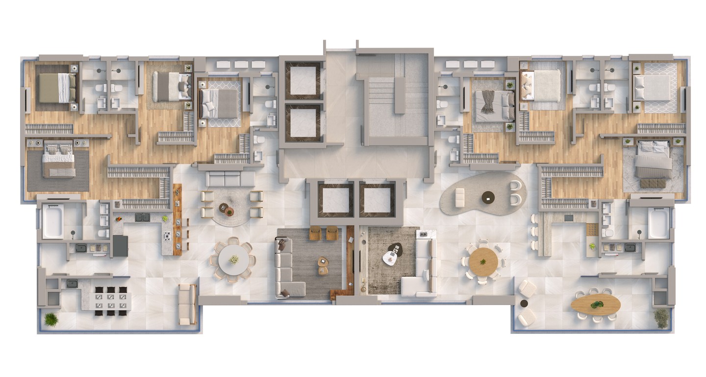 Monticello Residenziale — Planta tipo