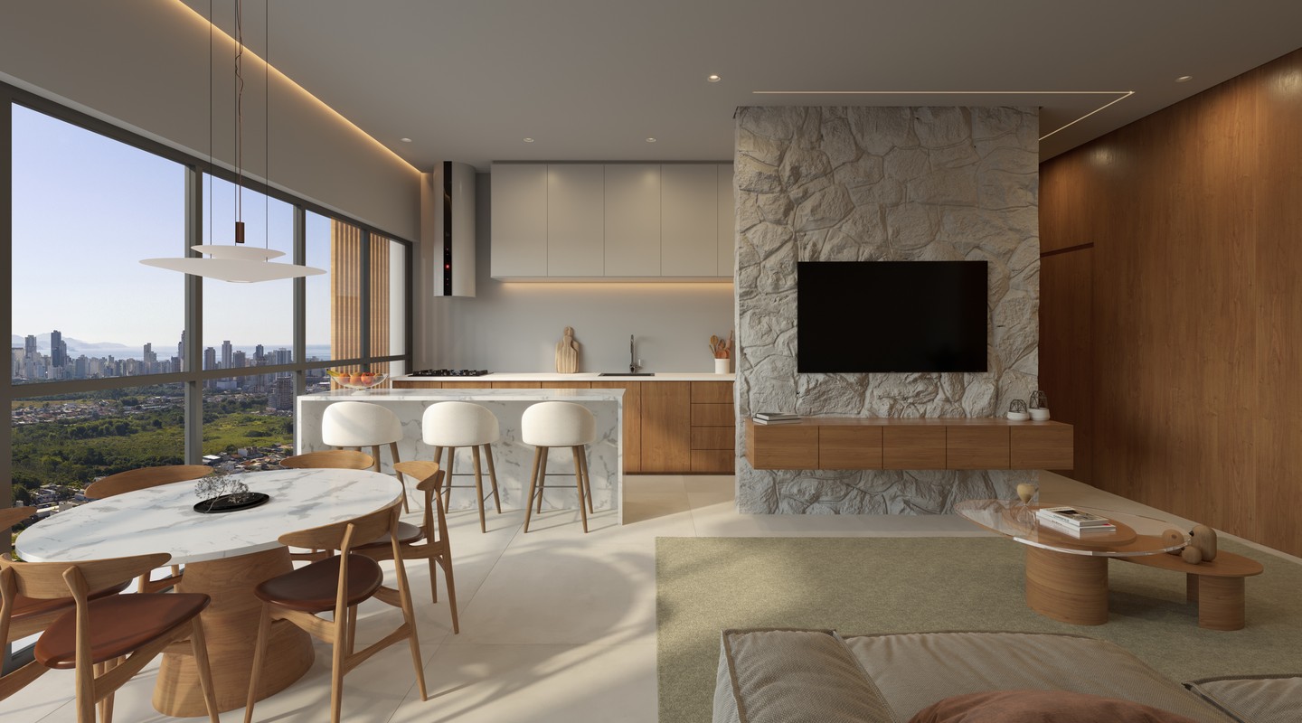 Valence Residence — Living room with a view