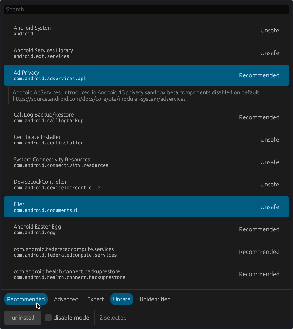 How the app currently looks